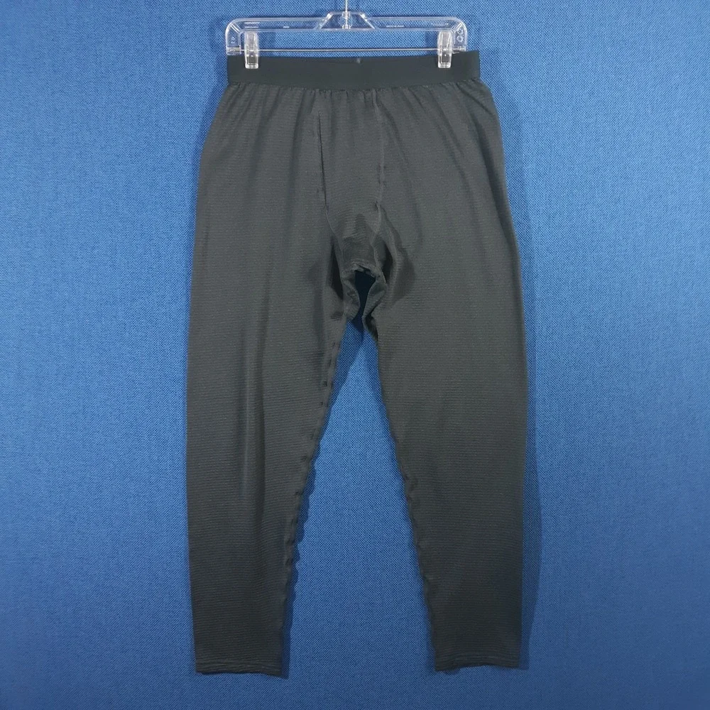 Lands' End Base Layer Leggings Pants Elastic Waist Knit Outdoor Mens L Tall